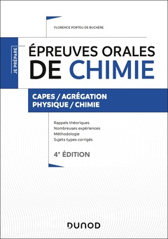 Cover of the book Épreuves orales de chimie - 4e éd. - Capes/Agrégation
