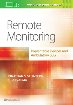 Cover of the book Remote Monitoring: implantable Devices and Ambulatory ECG