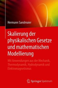 Couverture de l’ouvrage Skalierung der physikalischen Gesetze und mathematischen Modellierung