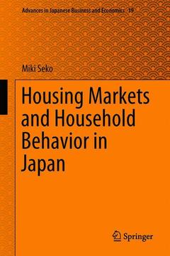 Couverture de l’ouvrage Housing Markets and Household Behavior in Japan