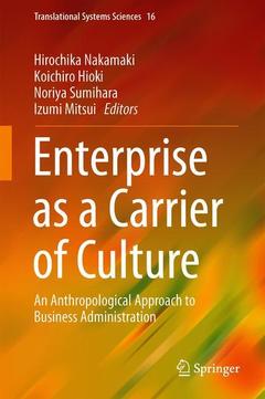 Couverture de l’ouvrage Enterprise as a Carrier of Culture