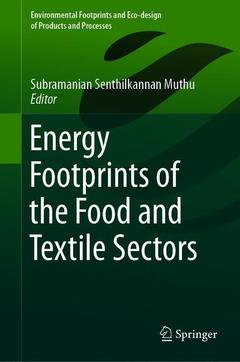Couverture de l’ouvrage Energy Footprints of the Food and Textile Sectors