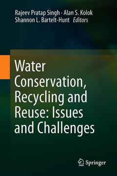 Couverture de l’ouvrage Water Conservation, Recycling and Reuse: Issues and Challenges
