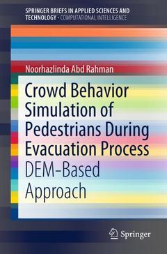 Couverture de l’ouvrage Crowd Behavior Simulation of Pedestrians During Evacuation Process