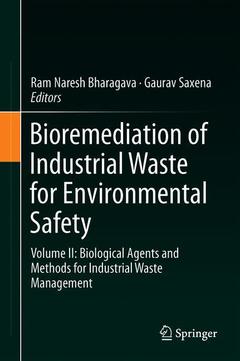 Couverture de l’ouvrage Bioremediation of Industrial Waste for Environmental Safety