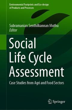 Couverture de l’ouvrage Social Life Cycle Assessment