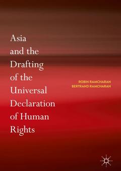 Couverture de l’ouvrage Asia and the Drafting of the Universal Declaration of Human Rights