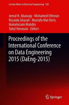 Couverture de l’ouvrage Proceedings of the International Conference on Data Engineering 2015 (DaEng-2015) 