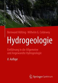 Cover of the book Hydrogeologie