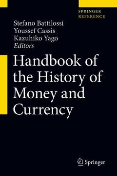 Couverture de l’ouvrage Handbook of the History of Money and Currency