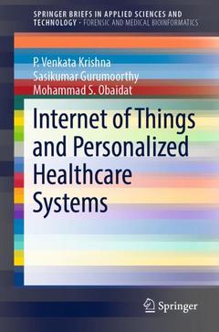 Couverture de l’ouvrage Internet of Things and Personalized Healthcare Systems