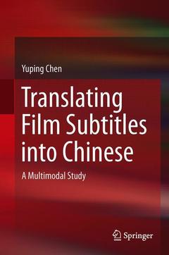 Cover of the book Translating Film Subtitles into Chinese