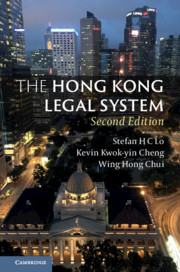 Couverture de l’ouvrage The Hong Kong Legal System