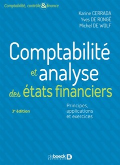 Cover of the book Comptabilité et analyse des états financiers