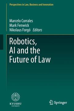 Couverture de l’ouvrage Robotics, AI and the Future of Law
