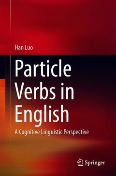 Couverture de l’ouvrage Particle Verbs in English