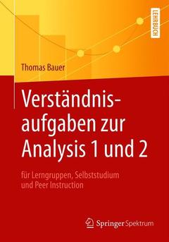 Cover of the book Verständnisaufgaben zur Analysis 1 und 2