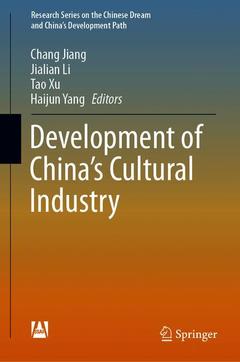 Cover of the book Development of China's Cultural Industry