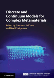 Couverture de l’ouvrage Discrete and Continuum Models for Complex Metamaterials