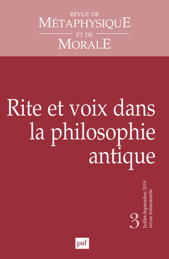 Cover of the book Revue de metaphysique et morale, 2019-3