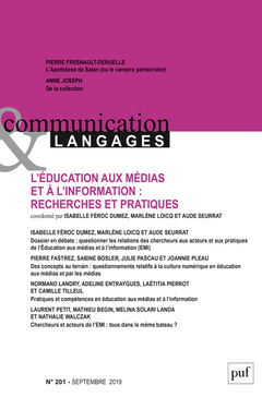Couverture de l’ouvrage Communication et langages 2019, n.201