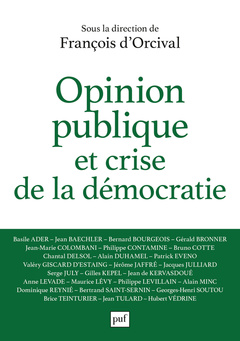 Cover of the book Opinion publique et crise de la démocratie