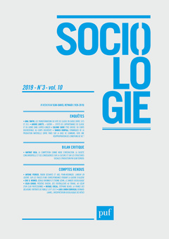 Cover of the book Sociologie 2019 n3