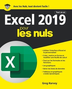 Couverture de l’ouvrage Excel 2019 Tout en un pour les nuls