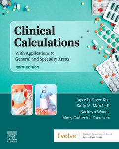 Cover of the book Clinical Calculations
