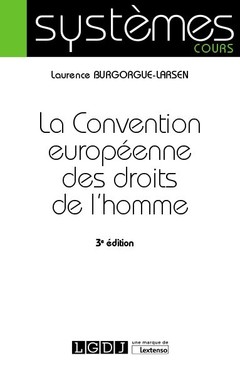 Couverture de l’ouvrage La Convention européenne des droits de l'homme