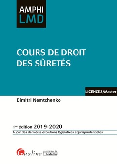 Cover of the book Cours de droit des sûretés