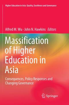Couverture de l’ouvrage Massification of Higher Education in Asia