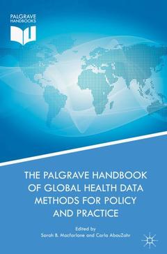 Cover of the book The Palgrave Handbook of Global Health Data Methods for Policy and Practice