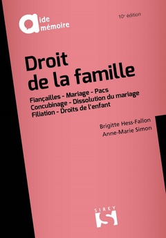 Cover of the book Droit de la famille. 10e éd.