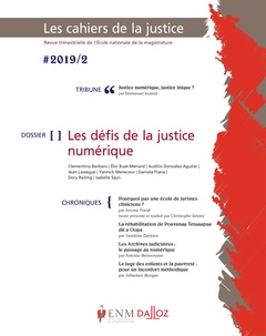 Cover of the book Cahier de la justice 2/2019
