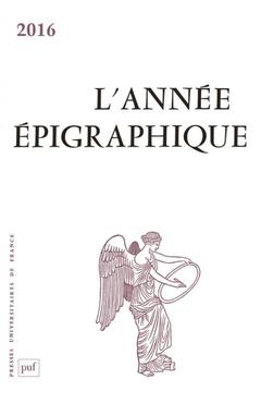 Cover of the book L'année épigraphique vol. 2016