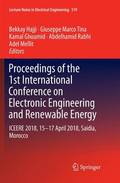 Couverture de l’ouvrage Proceedings of the 1st International Conference on Electronic Engineering and Renewable Energy