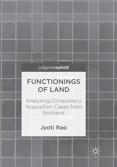 Cover of the book Functionings of Land