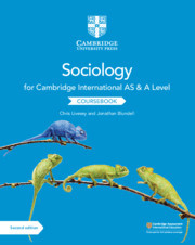 Couverture de l’ouvrage Cambridge International AS and A Level Sociology Coursebook