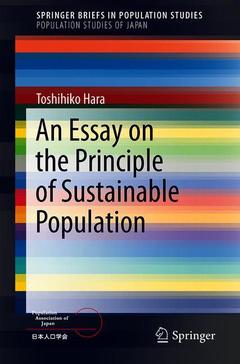 Couverture de l’ouvrage An Essay on the Principle of Sustainable Population