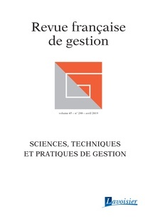 Cover of the book Revue française de gestion Volume 45 N° 280 - Avril 2019