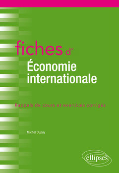 Couverture de l’ouvrage Fiches d'économie internationale