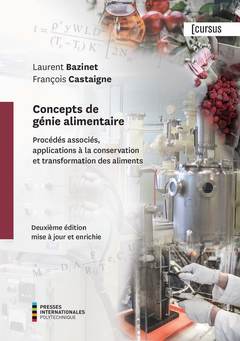Cover of the book Concepts de génie alimentaire 