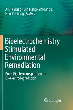 Couverture de l’ouvrage Bioelectrochemistry Stimulated Environmental Remediation