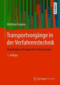 Cover of the book Transportvorgänge in der Verfahrenstechnik