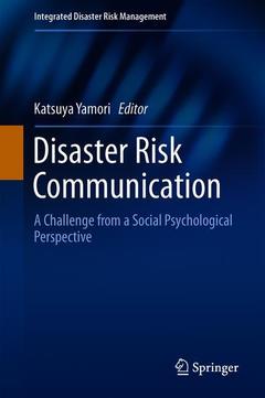 Couverture de l’ouvrage Disaster Risk Communication