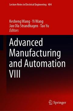 Couverture de l’ouvrage Advanced Manufacturing and Automation VIII