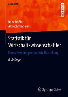 Cover of the book Statistik für Wirtschaftswissenschaftler
