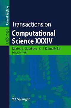 Couverture de l’ouvrage Transactions on Computational Science XXXIV