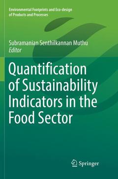 Couverture de l’ouvrage Quantification of Sustainability Indicators in the Food Sector